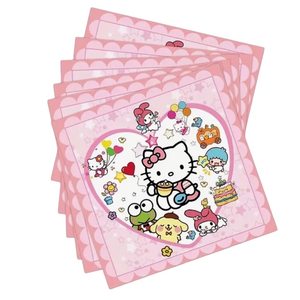 Hello Kitty & Friends Pink Party Luncheon Napkins, 20 ct